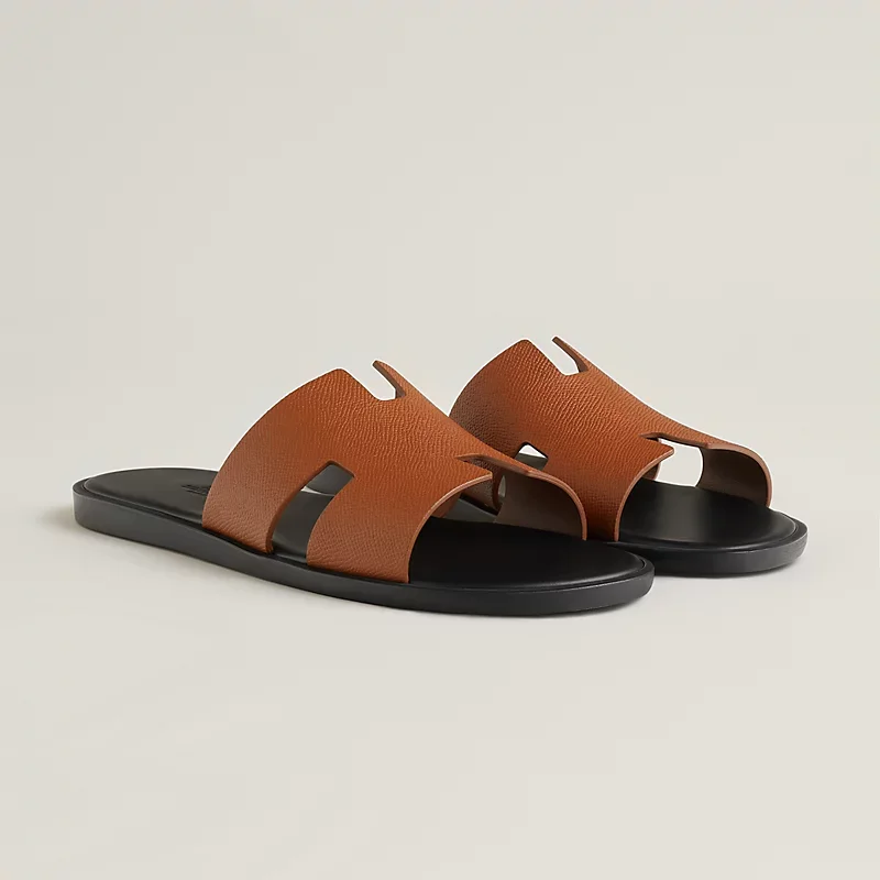 Hermes Hermes Izmir Sandal Epsom Gold Heritage
