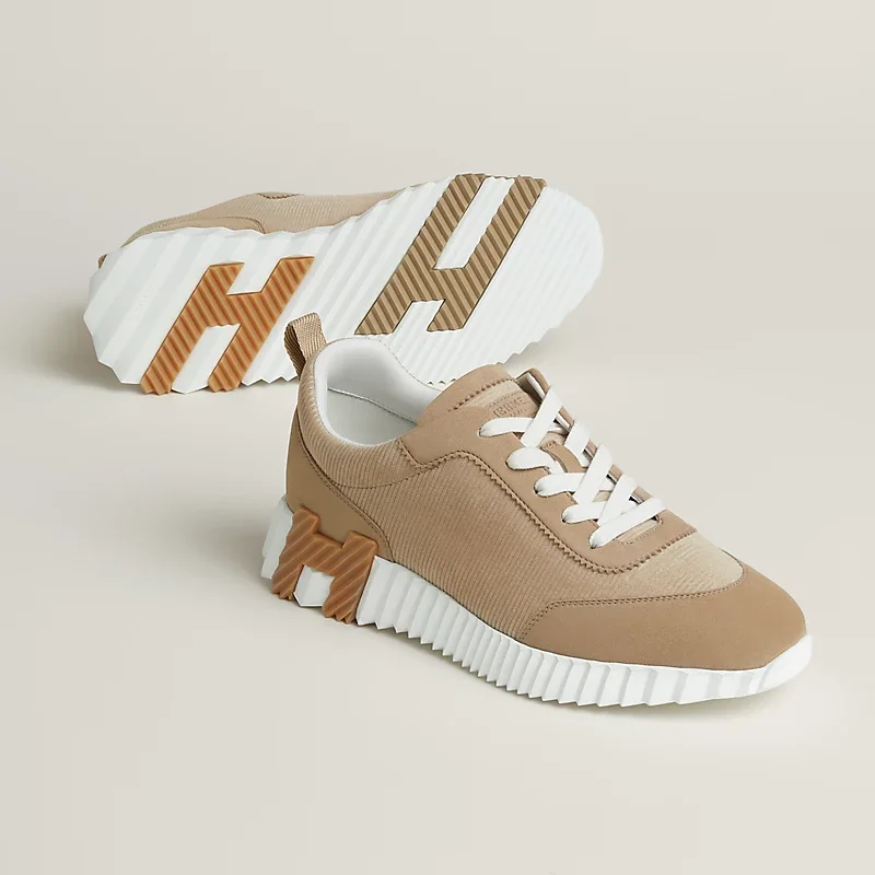 Hermes Bouncing Sneaker Mesh Beige Camel - photo 4