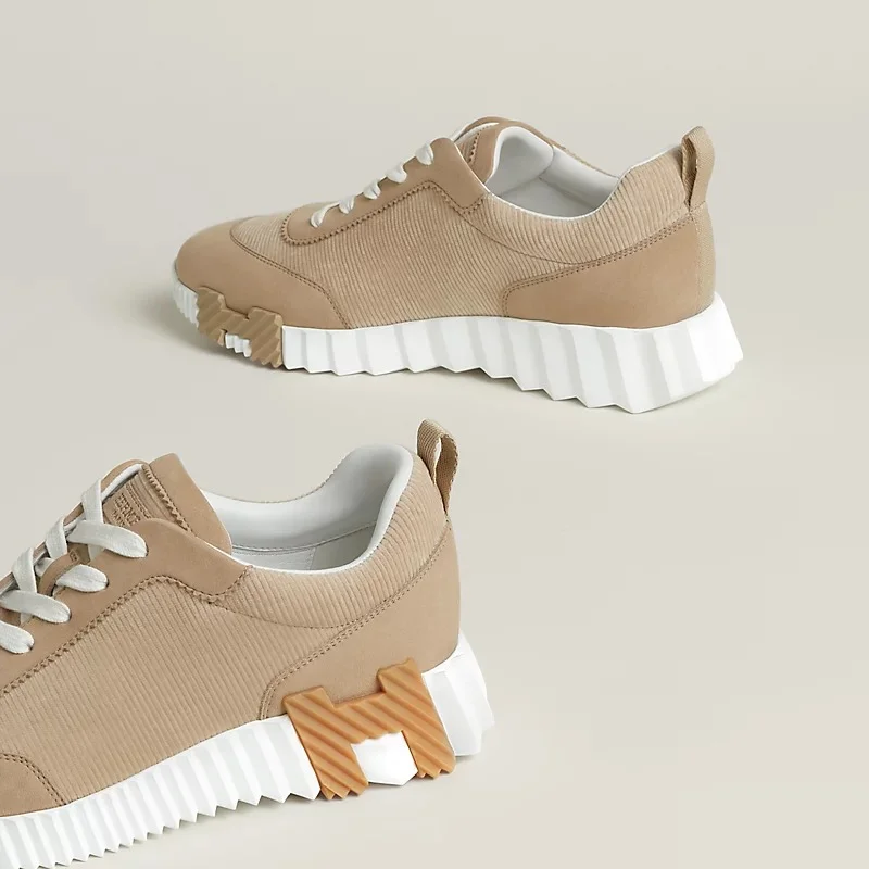 Hermes Bouncing Sneaker Mesh Beige Camel - photo 5