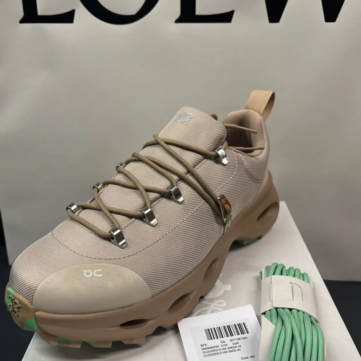Loewe X ON Cloudsolo Hiker Sneaker Men Sand - photo 3