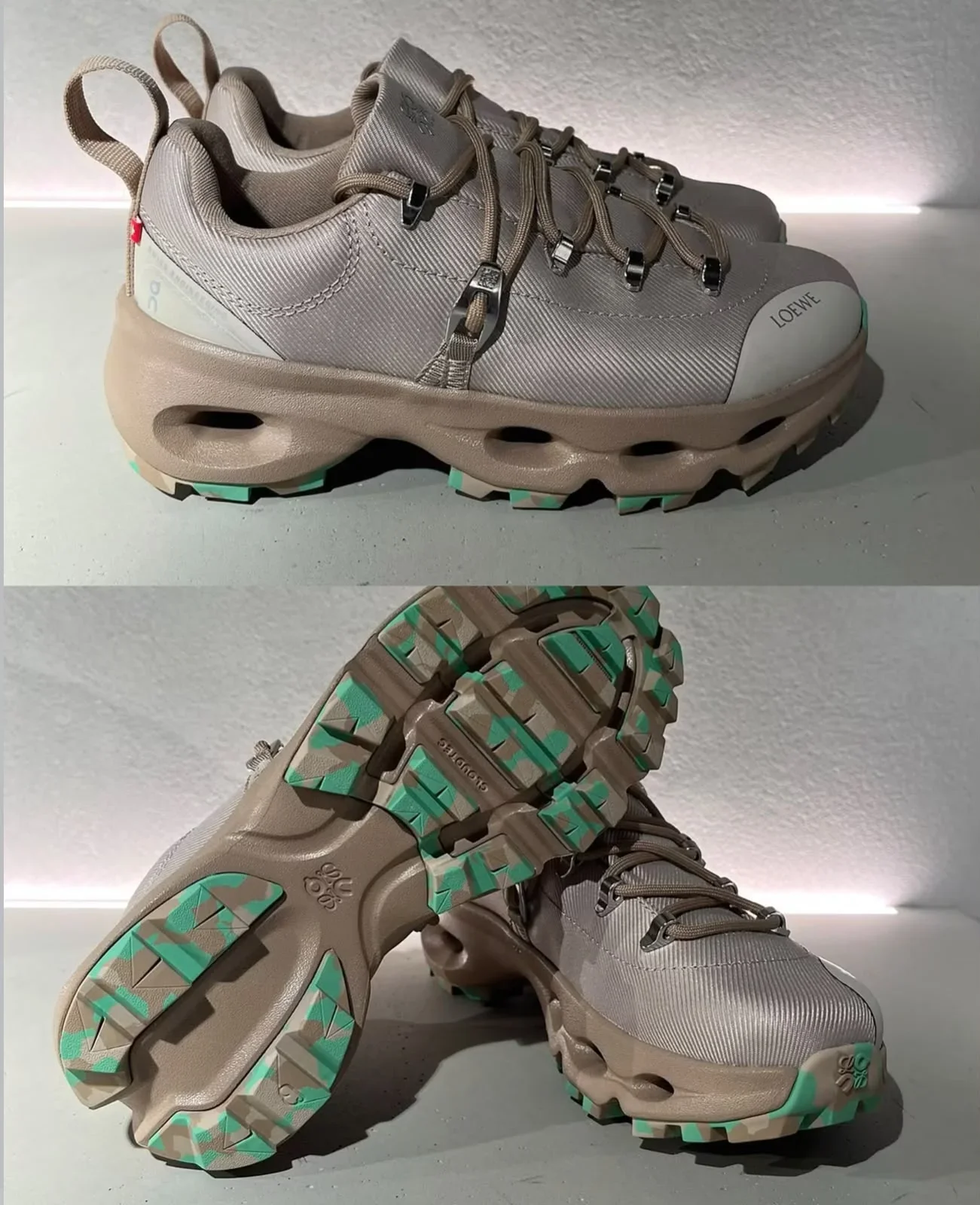 Loewe X ON Cloudsolo Hiker Sneaker Men Sand - photo 4