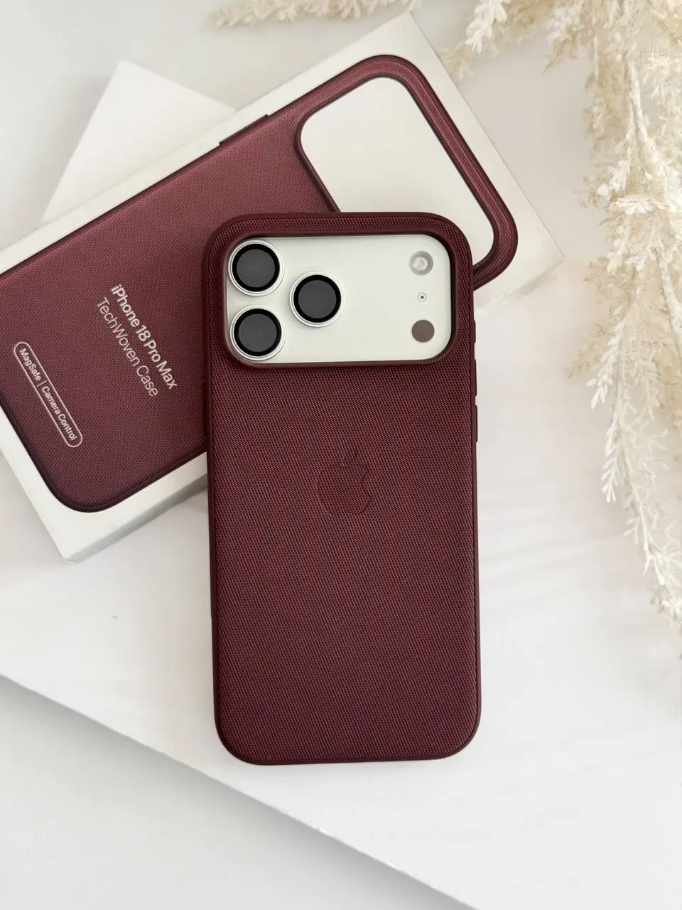 ETC Apple Iphone 18 Pro Max TechWoven Case Burgundy