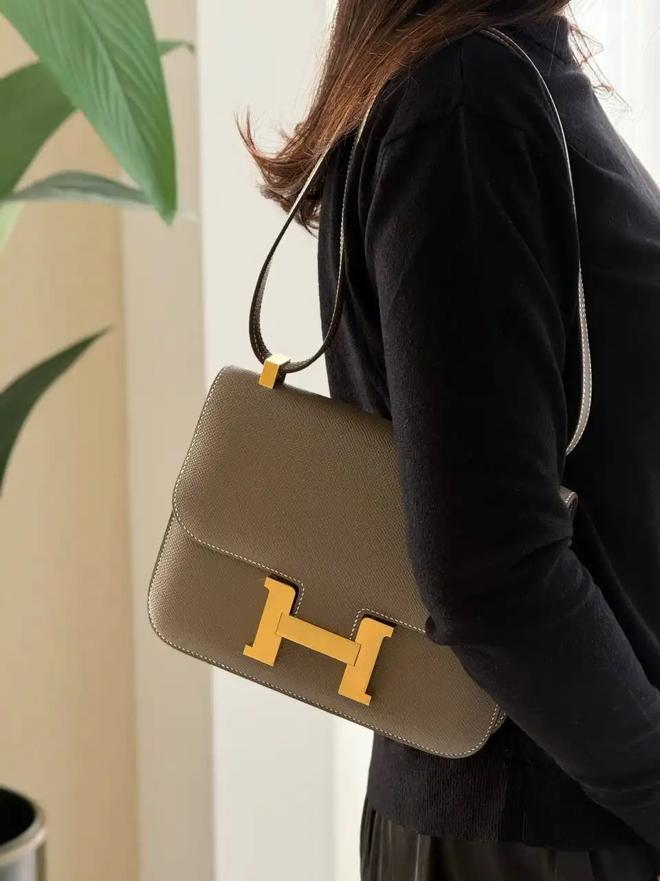 Hermes Constance 24 / C24 Epsom Etoupe GHW - photo 3