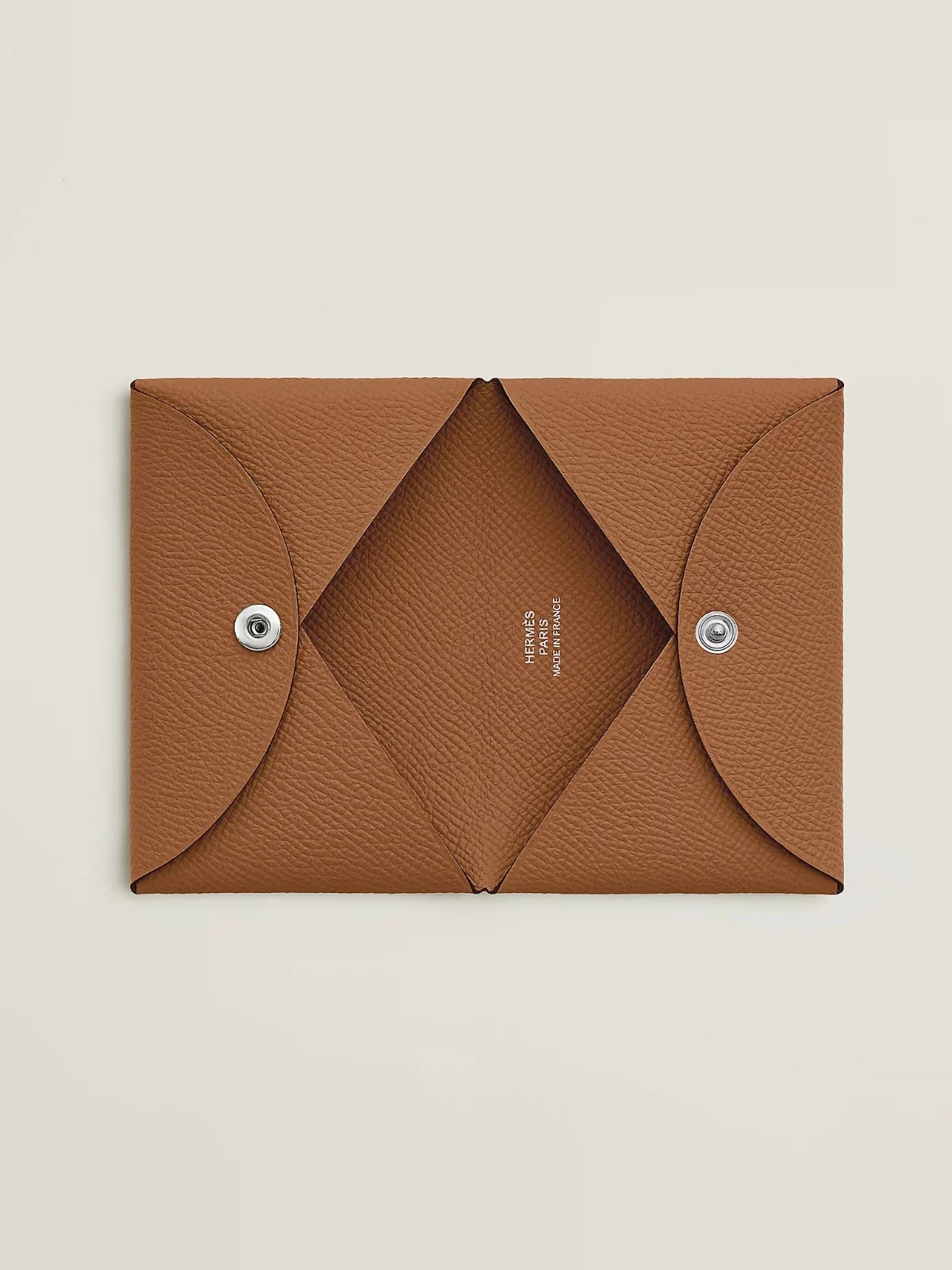 Hermes Calvi Wallet Gold - photo 3