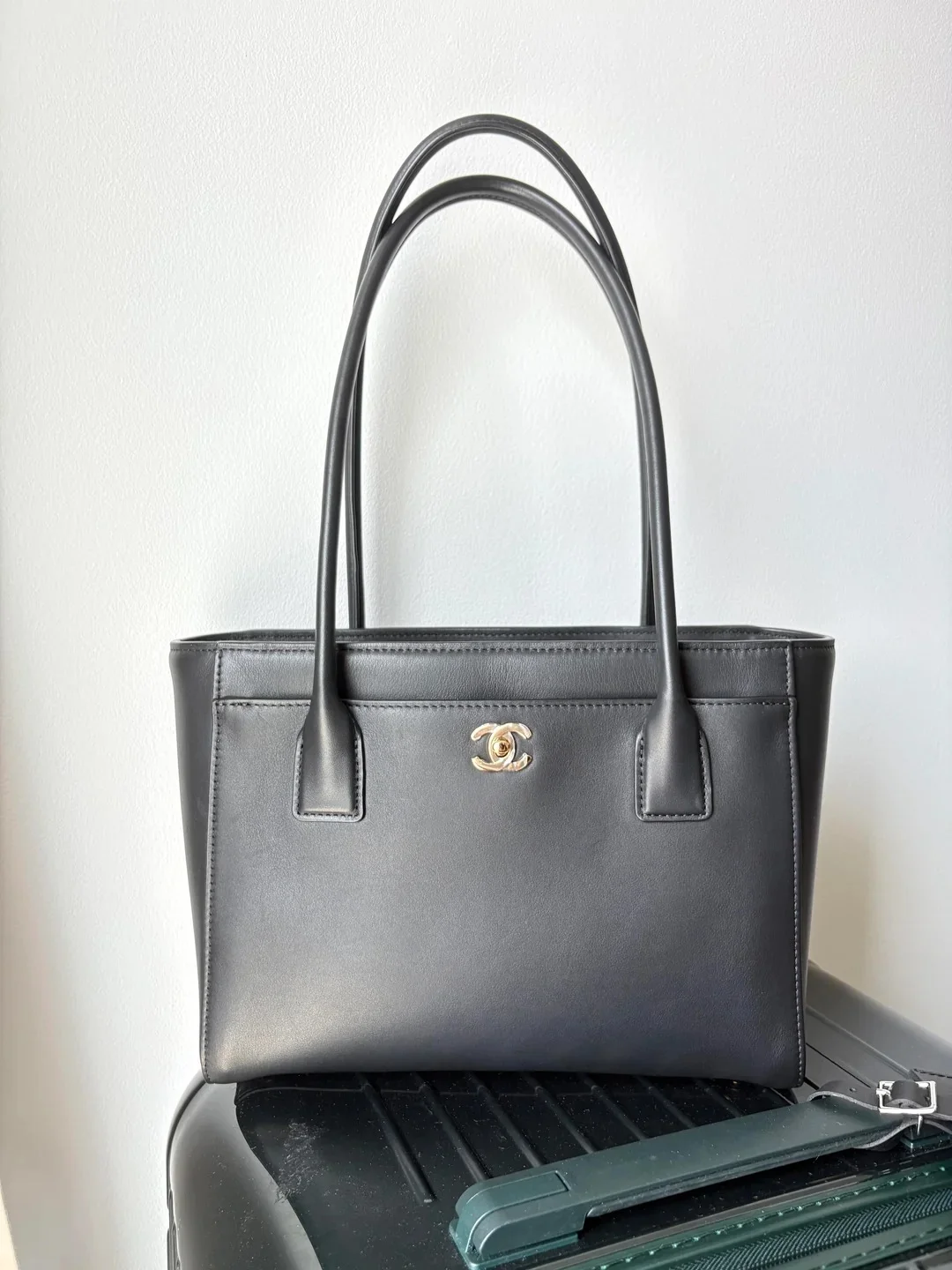 CHANEL Chanel Cert Tote Small Black GHW