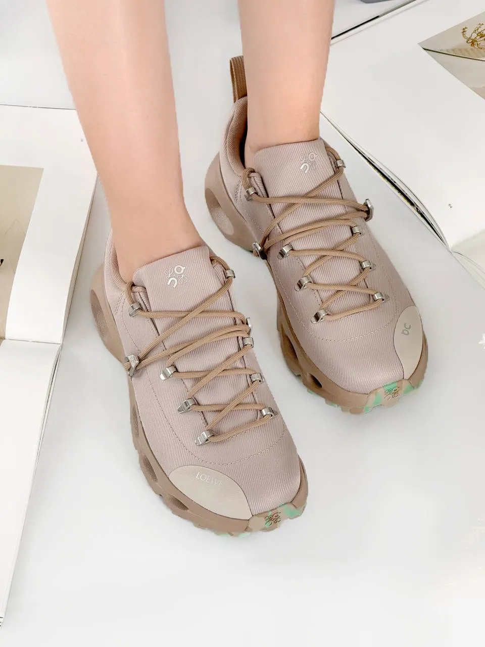 Loewe X ON Cloudsolo Hiker Sneaker Women Sand - photo 3