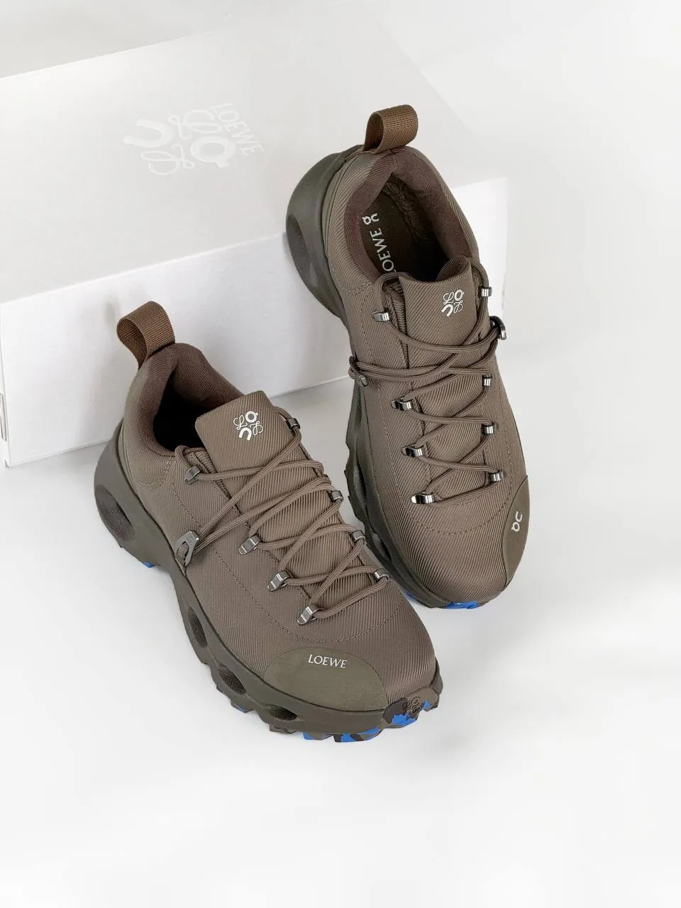 LOEWE Loewe X ON Cloudsolo Hiker Sneaker Men Dark Khaki
