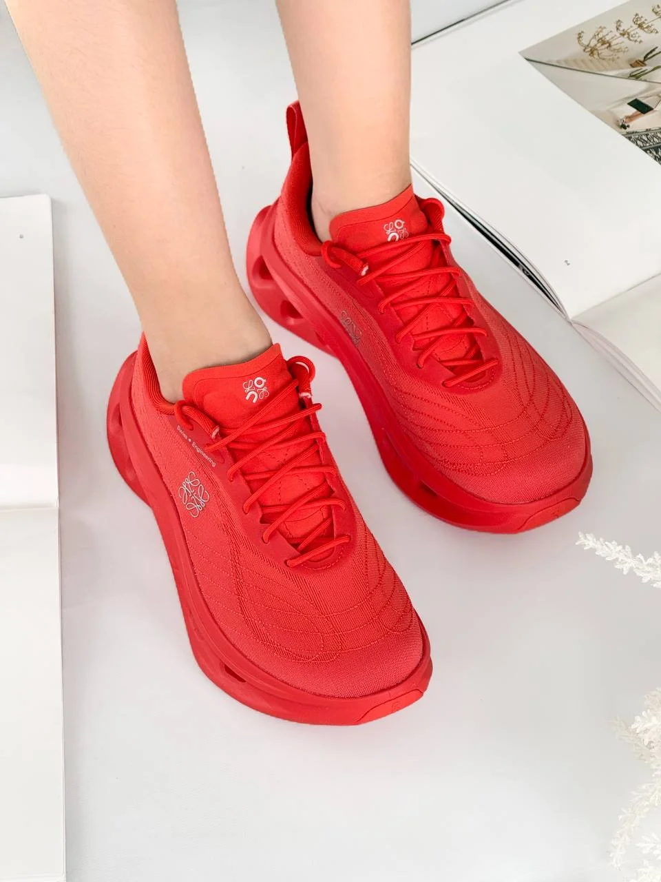 Loewe X ON Cloudtilt Cosmic Sneaker Women Bright Orange - photo 3