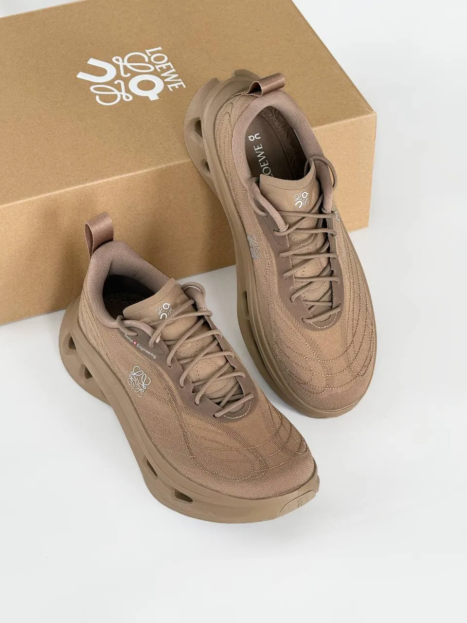 LOEWE Loewe X ON Cloudtilt Cosmic Sneaker Women Dark Sand
