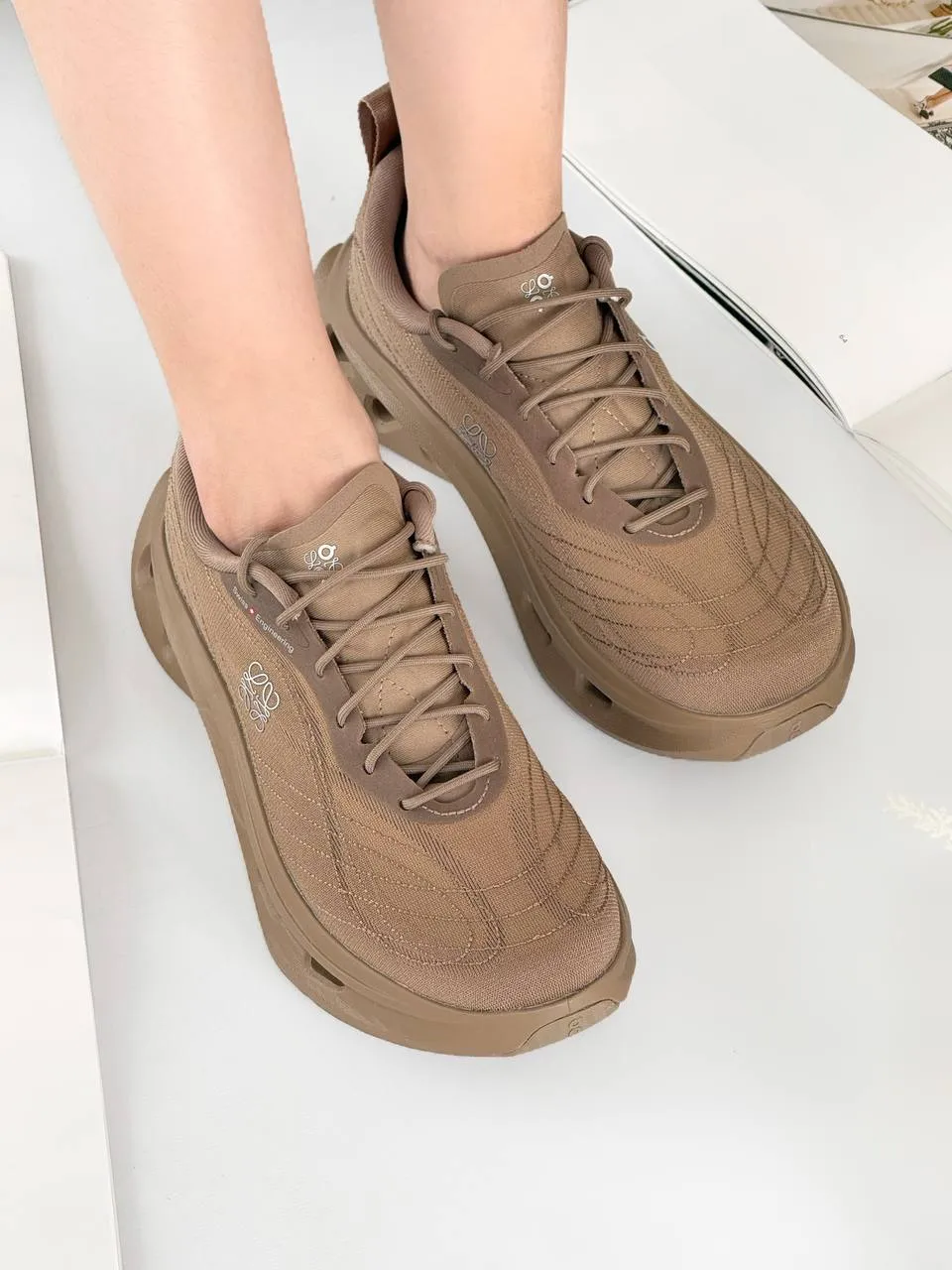 Loewe X ON Cloudtilt Cosmic Sneaker Women Dark Sand - photo 3