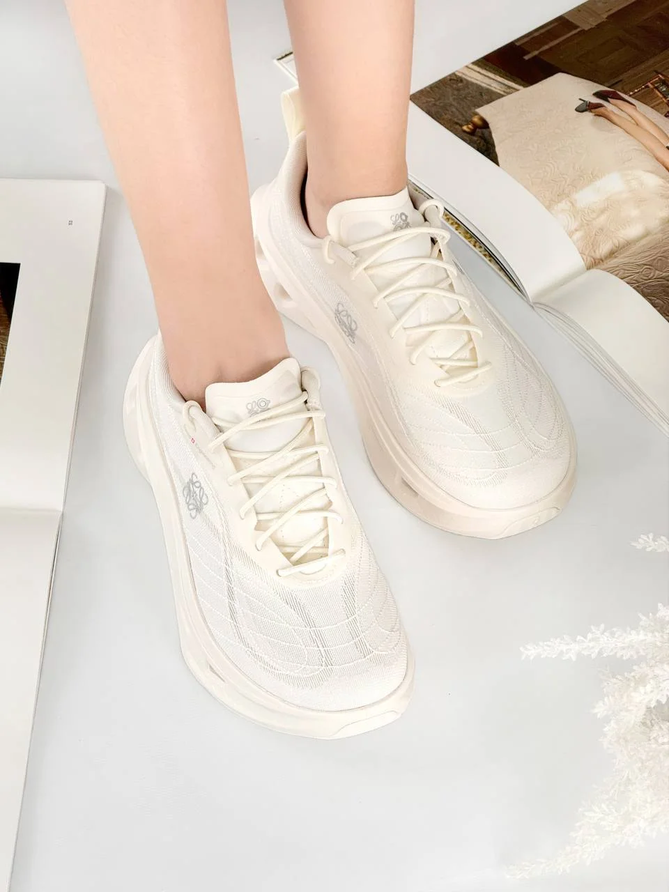 Loewe X ON Cloudtilt Cosmic Sneaker Women White - photo 3